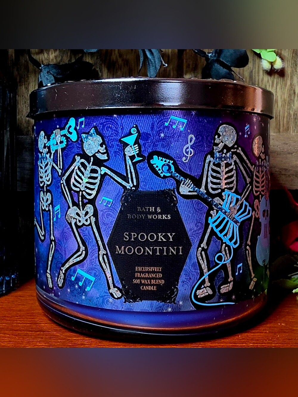 Bath & Body Works Spooky Moontini Halloween 3-Wick Candle